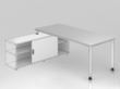 Table de rallonge pour buffet bas, largeur x profondeur 1800 x 800 mm, plaque gris