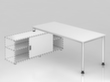 Table de rallonge pour buffet bas, largeur x profondeur 1800 x 800 mm, plaque blanc