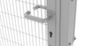 TROAX Porte à battants pour grille de protection de machine, hauteur x largeur 1400 x 2000 mm  S