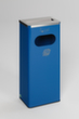 VAR Cendrier poubelle avec 1 ouverture d'introduction, RAL5010 bleu gentiane