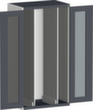 bott Armoire verticale cubio, 2 extensions, RAL7035 gris clair/RAL7016 gris anthracite