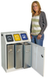 stumpf Station de collecte de matières recyclables Triplex, 3 x 30 l  S