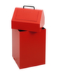 stumpf Conteneur de matériaux recyclables ignifugés, 45 l, RAL3000 rouge vif, couvercle RAL3000 rouge vif