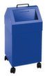 stumpf Conteneur de matériaux recyclables ignifugés, 45 l, RAL5010 bleu gentiane, couvercle RAL5010 bleu gentiane  S