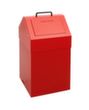 stumpf Conteneur de matériaux recyclables ignifugés, 45 l, RAL3000 rouge vif, couvercle RAL3000 rouge vif  S