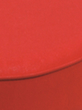 Tabouret pivotant hauteur réglable avec assise en similicuir, assise rouge, roulettes  S