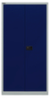 Bisley Armoire de classement Universal, 4 hauteurs des classeurs, gris clair/bleu Oxford