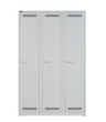Bisley Armoire vestiaire Light gris clair avec 3 compartiments, largeur de compartiment 300 mm