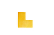 Durable Symbole à coller, forme en L, RAL1003 jaune de sécurité