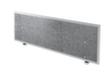 Cloison de table insonorisante ATW 16 avec cadre en aluminium, hauteur x largeur 500 x 1595 mm, paroi gris chiné