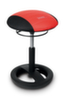 Topstar Tabouret pivotant Sitness Racer Bob avec assise 3D, assise noir/rouge, coussin de sol  S