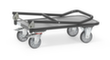 fetra Chariot avec barre de poussée GREY EDITION, force 250 kg, pneumatique/TPE bandage  S