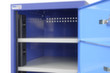 Thurmetall Armoire à casiers électrique MINI, modèle CH, bleu pigeon/bleu clair  S