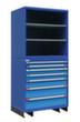 Thurmetall Système d'armoire modulaire Modul 1, 7 tiroir(s), bleu pigeon/bleu clair