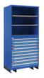 Thurmetall Système d'armoire modulaire Modul 2, 9 tiroir(s), bleu pigeon/bleu clair