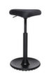 Topstar Siège assis-debout Sitness H1 avec assise triangle, hauteur d’assise 570 - 770 mm, assise noir