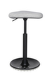 Topstar Siège assis-debout Sitness H1 avec assise triangle, hauteur d’assise 570 - 770 mm, assise gris