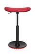 Topstar Siège assis-debout Sitness H2 avec assise skateboard, hauteur d’assise 570 - 770 mm, assise rouge