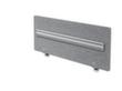 Cloison de table insonorisante avec rail organisationnel, hauteur x largeur 500 x 1200 mm, paroi gris chiné