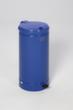 Collecteur de recyclage Euro-Pedal pour sacs de 70 litres, 70 l, RAL5010 bleu gentiane, couvercle bleu  S