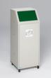 VAR collecteur de recyclage mobile, 69 l, RAL7032 gris silex, couvercle vert  S