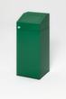 Collecteur de recyclage étiquette autocollante incl., 45 l, RAL6001 vert émeraude, couvercle vert  S