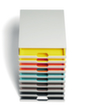 Durable Module à tiroirs VARICOLOR® MIX en blanc, pour DIN A4/DIN C4/film  S