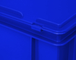 Mallette de rangement et de stockage norme européenne, bleu, HxLxl 185x400x300 mm Missing translation S