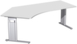 Gera Bureau en angle Pro avec cadre à pieds en C et panneau de particules fines