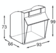 Armoire à tiroirs avec bacs repliables, 138 bacs, transparent  S