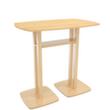 Paperflow Table haute en forme de fût Woody, largeur x profondeur 1140 x 750 mm, panneau hêtre