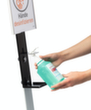 Distributeur de désinfectant avec porte-bouteille variable, avec levier de bras  S