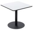 Paperflow Table de bistrot Mezzo avec plateau, largeur x profondeur 800 x 800 mm, panneau blanc