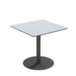Paperflow Table d'extérieur résistante aux intempéries Cross, largeur x profondeur 800 x 800 mm, panneau gris