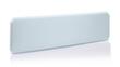 Cloison de table antivirale, hauteur x largeur 450 x 1600 mm, paroi gris clair