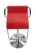 Mayer Sitzmöbel Tabouret de bar réglable en hauteur myOPUS, assise rouge  S