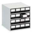 Treston bloc à tiroirs ESD, 16 tiroir(s), gris/noir