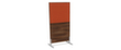 Nowy Styl Paroi de séparation E10 en bois avec revêtement en tissu, hauteur x largeur 1545 x 800 mm