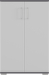 Armoire de classement GW-PROFI 2.0, 3 hauteurs des classeurs, gris clair/gris graphite/gris clair