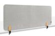 Legamaster Cloison de table insonorisante ELEMENTS, hauteur x largeur 600 x 1600 mm, paroi gris