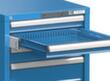 Armoire à tiroirs Topas A, 3 tiroir(s), RAL7035 gris clair/RAL5012 bleu clair  S