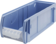 bac à bec CTB 41514 avec vitre coulissante, bleu pigeon, profondeur 400 mm, polypropylène