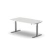 Nowy Styl Table de conférence hauteur réglable électriquement eModel 2.0, largeur x profondeur 1600 x 800 mm, panneau MB White Grey