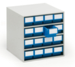 Treston petit bloc tiroirs, 16 tiroir(s), RAL7035 gris clair/bleu  S