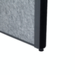 MAUL Tableau à cloison démontable MAULconnecto, hauteur x largeur 1800 x 1000 mm, paroi gris foncé/gris clair  S