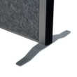 MAUL Tableau à cloison démontable MAULconnecto, hauteur x largeur 1800 x 1000 mm, paroi gris foncé/blanc  S