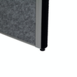 MAUL Tableau à cloison démontable MAULconnecto, hauteur x largeur 1800 x 1000 mm, paroi blanc/gris foncé  S