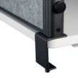 MAUL Cloison de table MAULconnecto Uplight, hauteur x largeur 515 x 1600 mm, paroi gris foncé  S