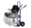 fetra Chariot de transport defetra  chaises avec cadre d'accrochage, force 300 kg, air bandage