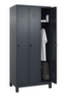 C+P Armoire vestiaire Classic Plus à 3 compartiments, largeur de compartiment 300 mm  S